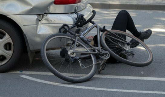 Verkehrsunfall – Auffahrunfall durch Fahrrad
