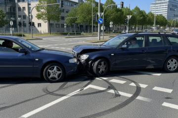 Haftung beim Linksabbiege-Unfall: 20% Teilschuld bei Tempoverstoß