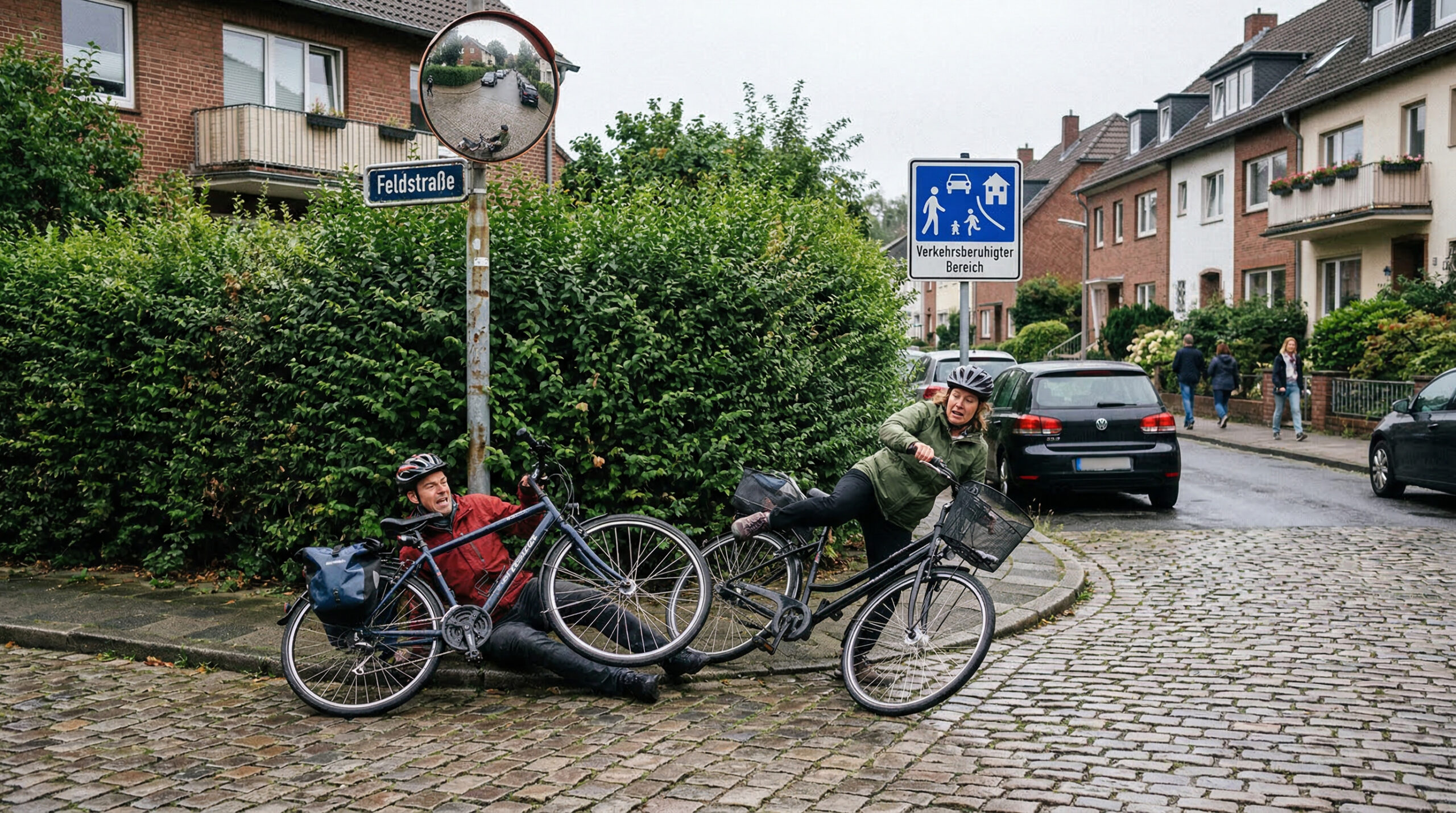 Haftung bei Fahrradunfall im verkehrsberuhigten Bereich